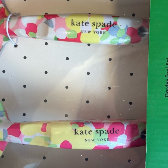 Kate Spade Garden Tool Set Floral Dot Set Trident and Trowel NWT Mother Day Gift - Picture 4 of 4